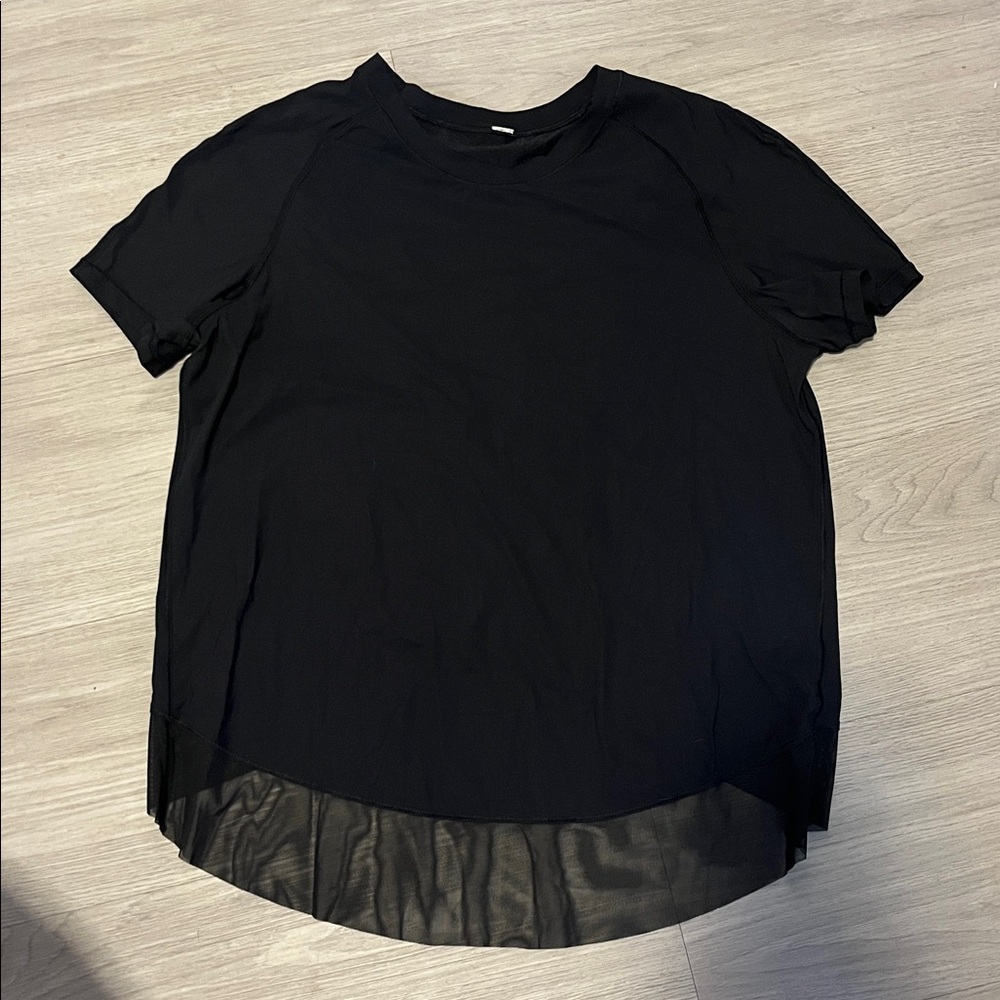 lululemon open back tshirt